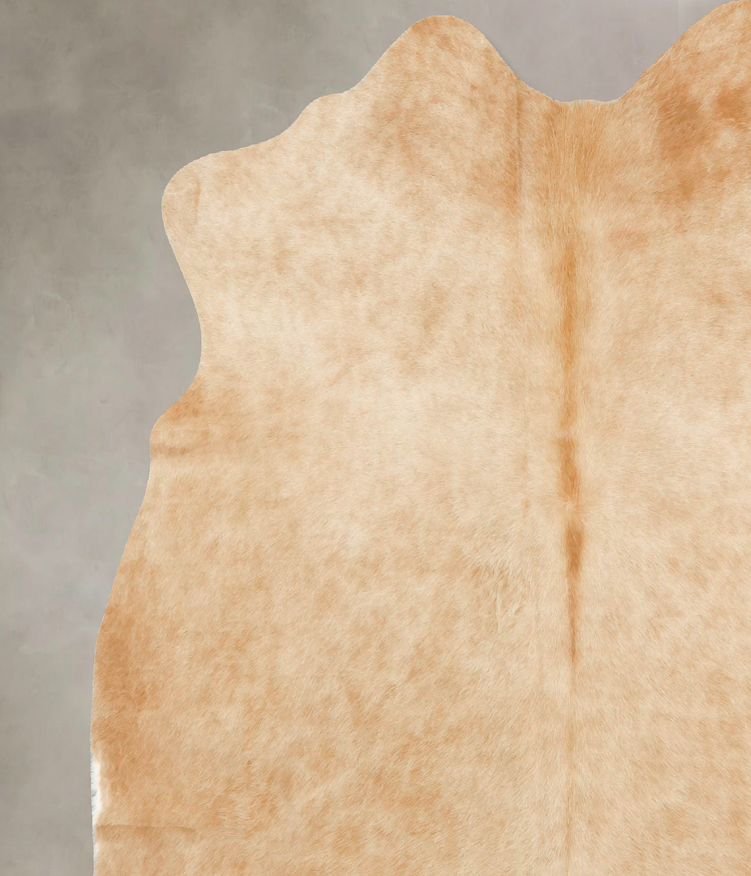 Beige X-Large Brazilian Cowhide Rug 6'9"H x 6'1"W #B16856 by Hudson Hi