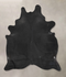 Solid Black XX-Large Brazilian Cowhide Rug 8'5
