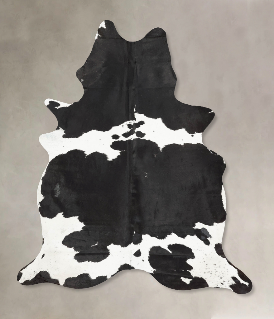 Black and White XX-Large Brazilian Cowhide Rug 8'7"H x 6'2"W #B16865 by Hudson Hides