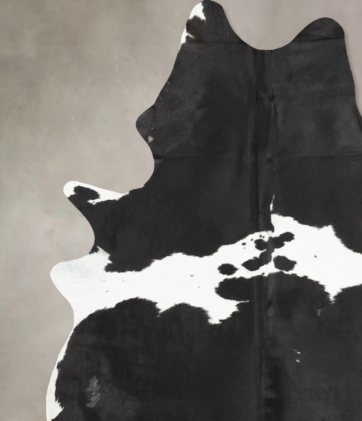 Black and White XX-Large Brazilian Cowhide Rug 8'7"H x 6'2"W #B16865 by Hudson Hides