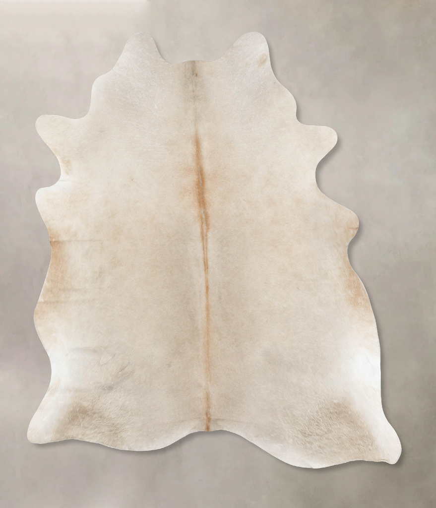 Taupe X-Large Brazilian Cowhide Rug 7'3"H x 6'2"W #B16871 by Hudson Hides