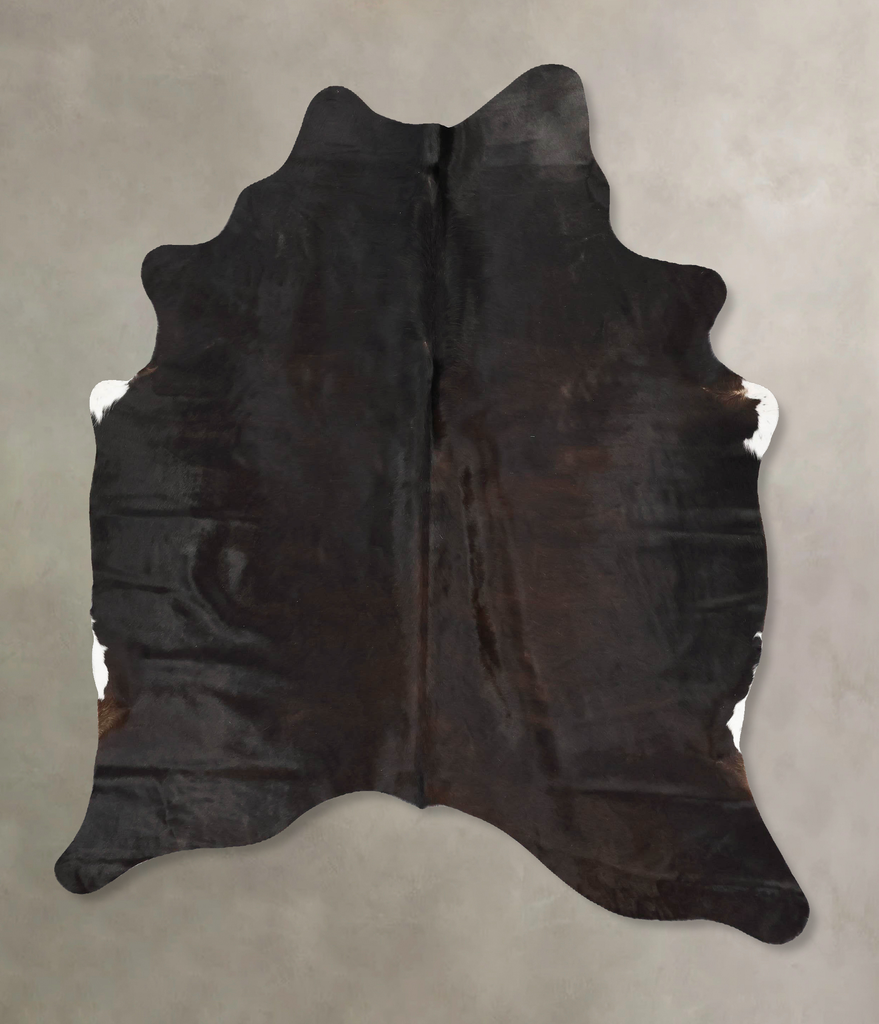 Chocolate Large Brazilian Cowhide Rug 6'11"H x 5'7"W #B16872 by Hudson Hides