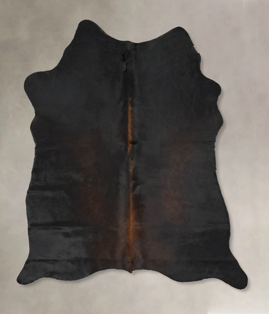 Chocolate Large Brazilian Cowhide Rug 6'10"H x 5'4"W #B16876 by Hudson Hides