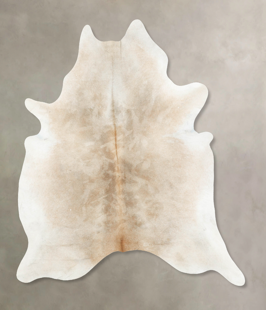 Grey with Beige XX-Large Brazilian Cowhide Rug 8'4"H x 6'7"W #B16877 by Hudson Hides