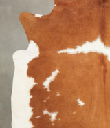Brown and White XX-Large Brazilian Cowhide Rug 7'6"H x 7'0"W #B1688 by Hudson Hides