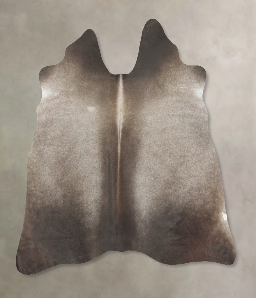 Medium Grey Large Brazilian Cowhide Rug 5'10"H x 5'9"W #B16882 by Hudson Hides