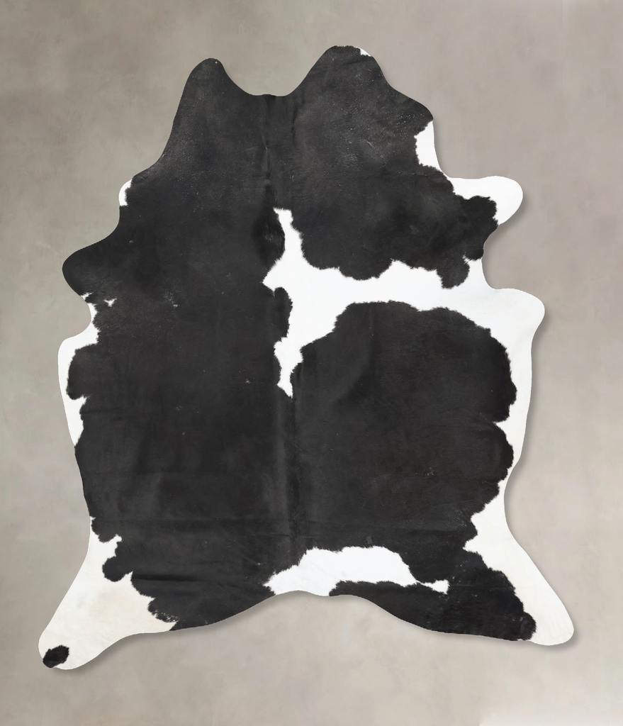 Black and White XX-Large Brazilian Cowhide Rug 8'7"H x 6'8"W #B16889 by Hudson Hides