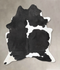 Black and White XX-Large Brazilian Cowhide Rug 8'7