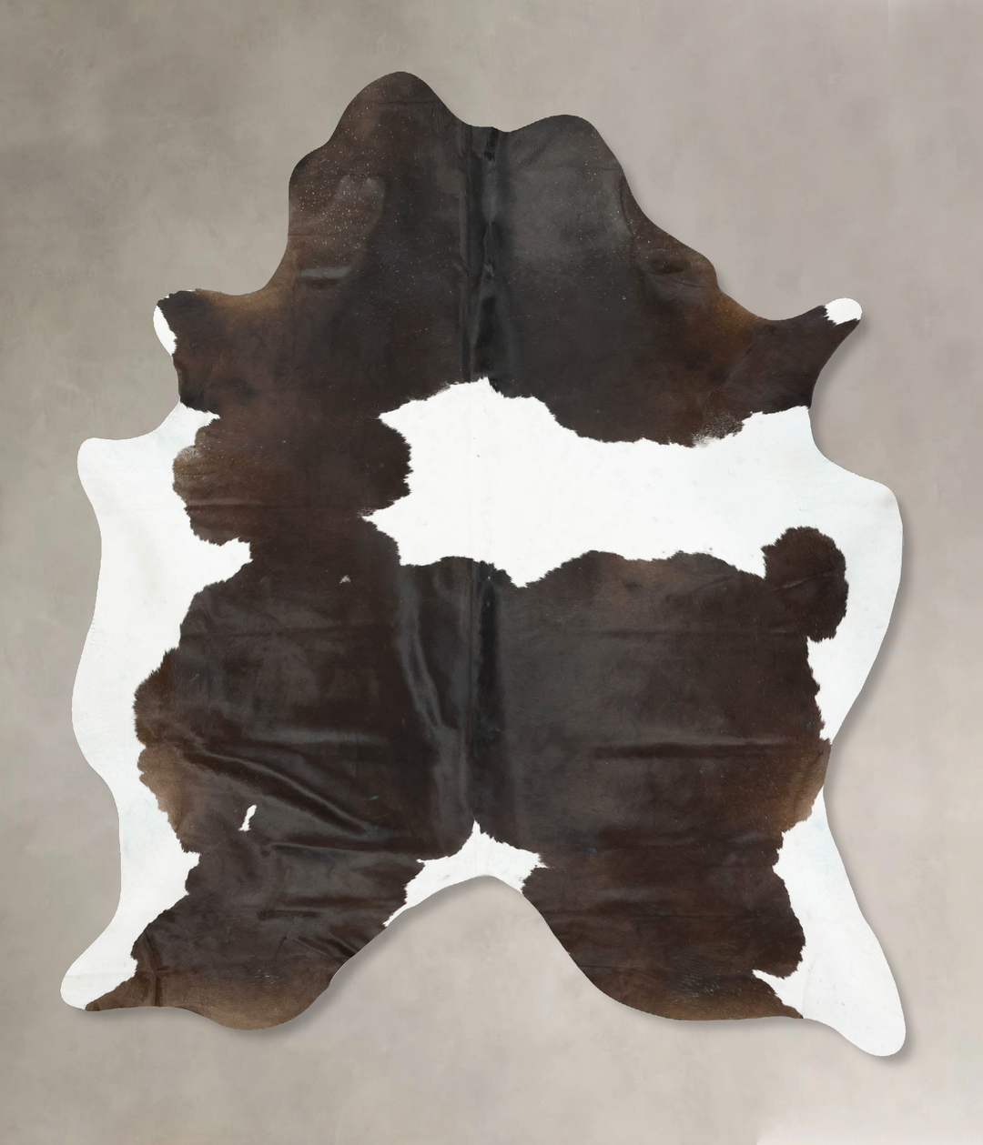 Chocolate and White XX-Large Brazilian Cowhide Rug 8'7"H x 6'5"W #B168
