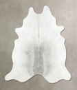 Medium Grey XX-Large Brazilian Cowhide Rug 8'0"H x 7'2"W #B16898 by Hudson Hides