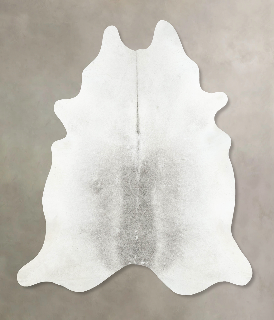 Medium Grey XX-Large Brazilian Cowhide Rug 8'0"H x 7'2"W #B16898 by Hudson Hides