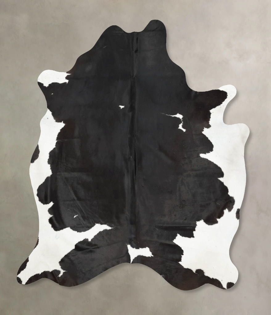 Black and White XX-Large Brazilian Cowhide Rug 8'4"H x 6'7"W #B16907 by Hudson Hides