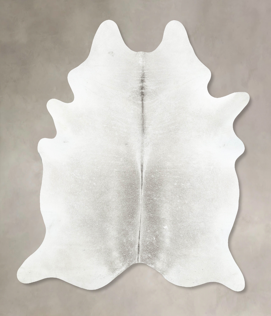 Medium Grey XX-Large Brazilian Cowhide Rug 8'1"H x 6'4"W #B16910 by Hudson Hides