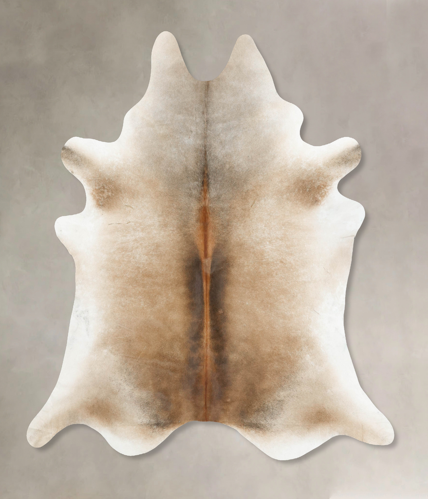 Light Caramel XX-Large Brazilian Cowhide Rug 7'10"H x 7'2"W #B16915 by Hudson Hides
