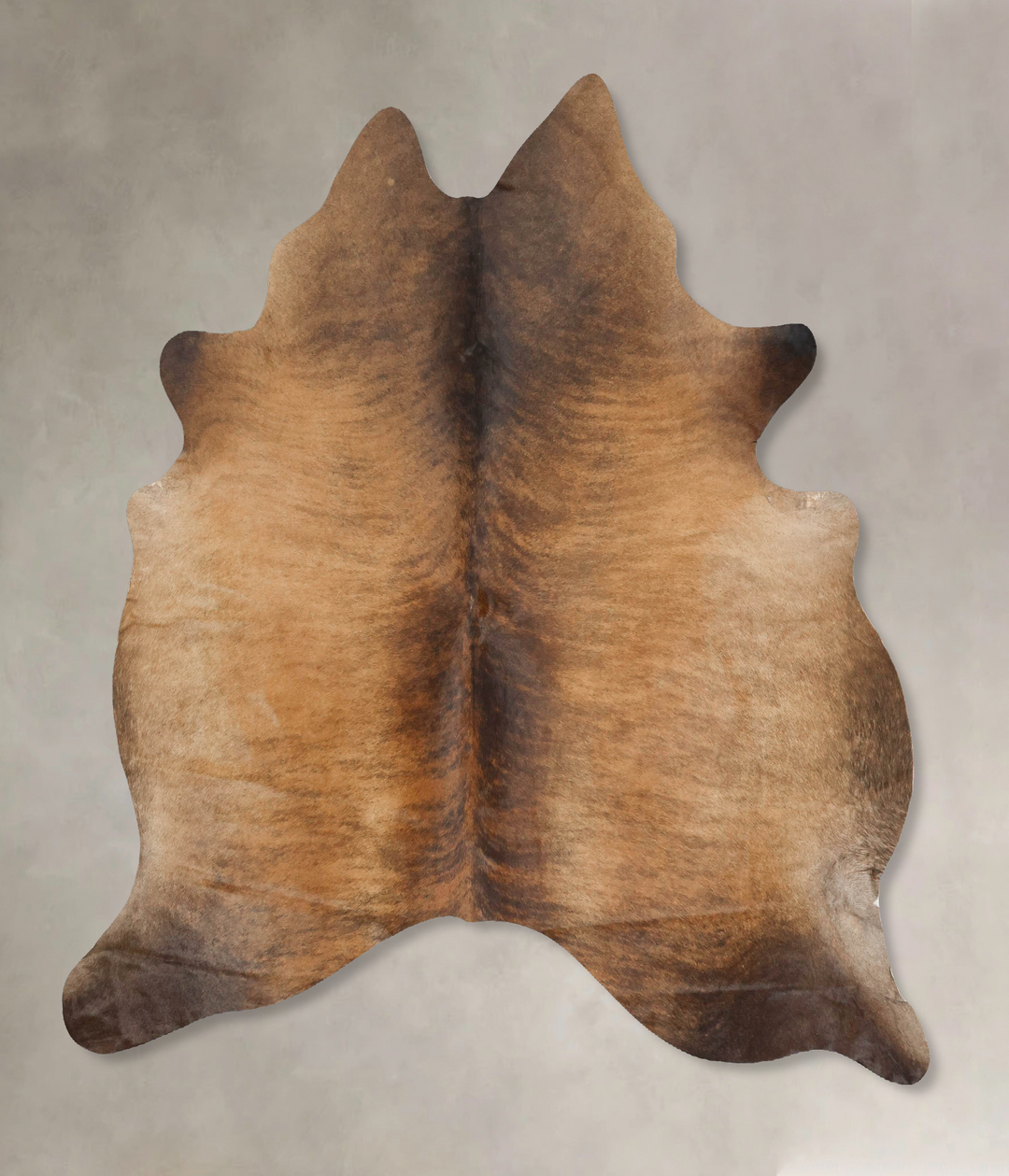 Medium Brindle X-Large Brazilian Cowhide Rug 6'7"H x 6'8"W #B16920 by 