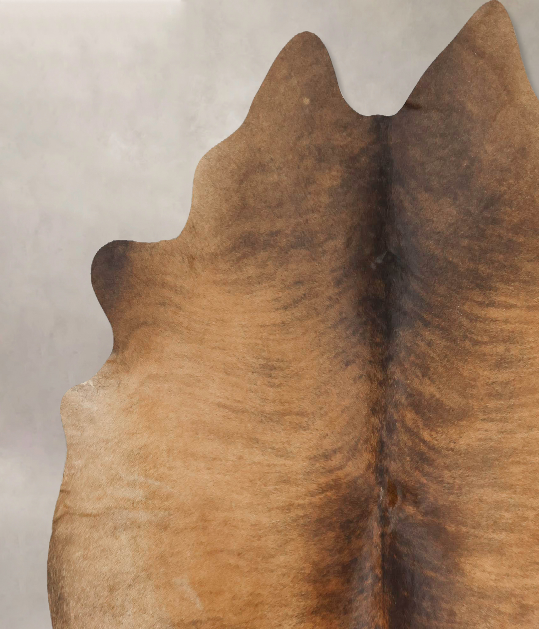 Medium Brindle X-Large Brazilian Cowhide Rug 6'7"H x 6'8"W #B16920 by 