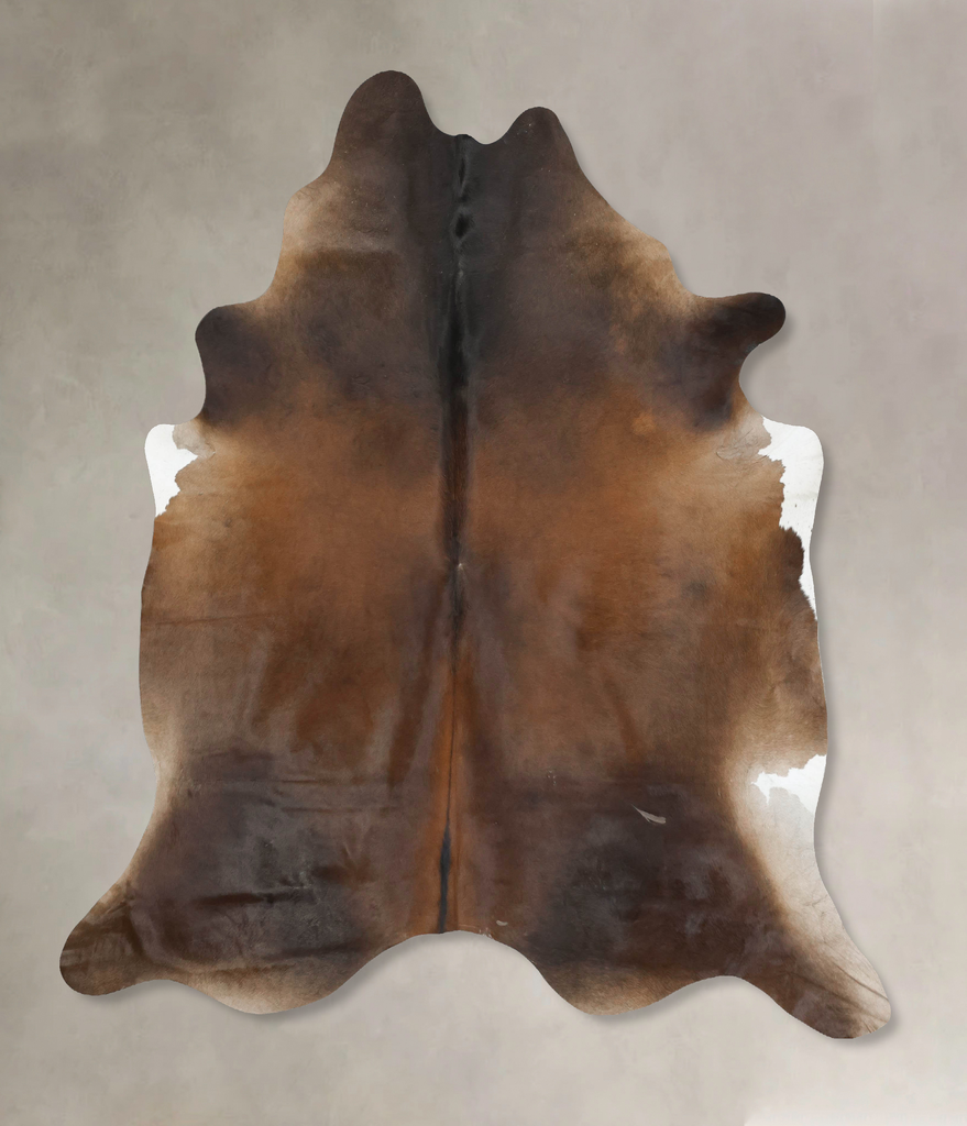 Chocolate XX-Large Brazilian Cowhide Rug 8'2"H x 7'3"W #B16939 by Hudson Hides