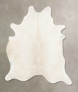 Ivory with Beige XX-Large Brazilian Cowhide Rug 8'4"H x 6'7"W #B16940 by Hudson Hides