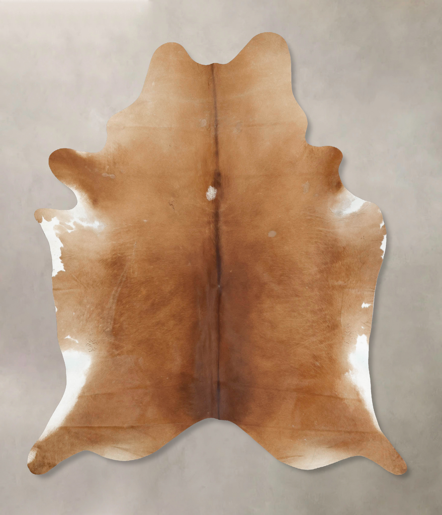 Warm Caramel XX-Large Brazilian Cowhide Rug 8'0"H x 6'6"W #B16941 by Hudson Hides