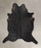 Solid Black XX-Large Brazilian Cowhide Rug 8'2