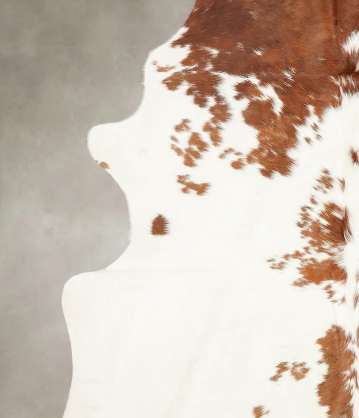 Brown and White XX-Large Brazilian Cowhide Rug 8'7"H x 7'4"W #B1695 by Hudson Hides
