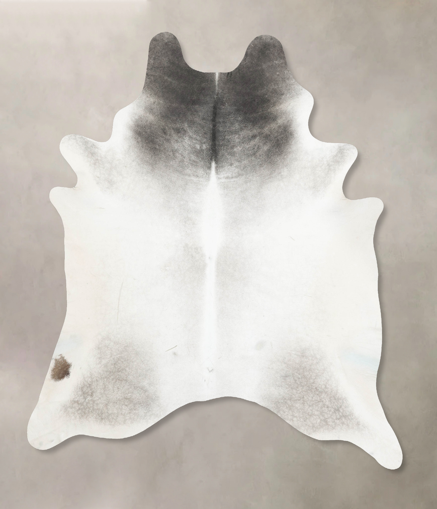 Medium Grey XX-Large Brazilian Cowhide Rug 8'6"H x 7'1"W #B16953 by Hudson Hides