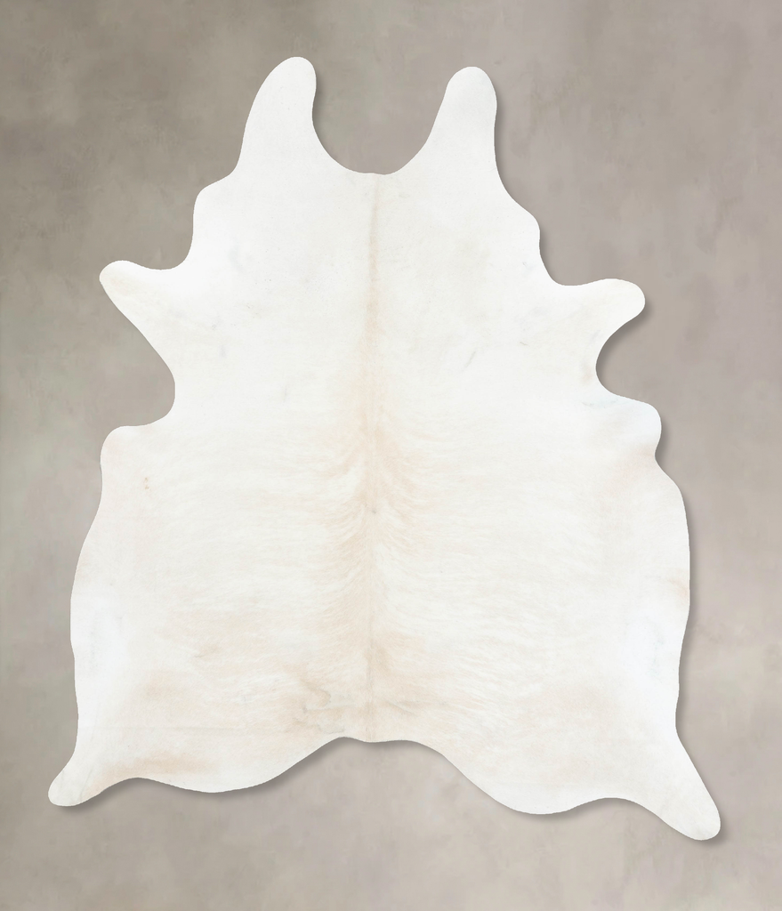 Ivory with Beige XX-Large Brazilian Cowhide Rug 8'11"H x 6'7"W #B16954 by Hudson Hides