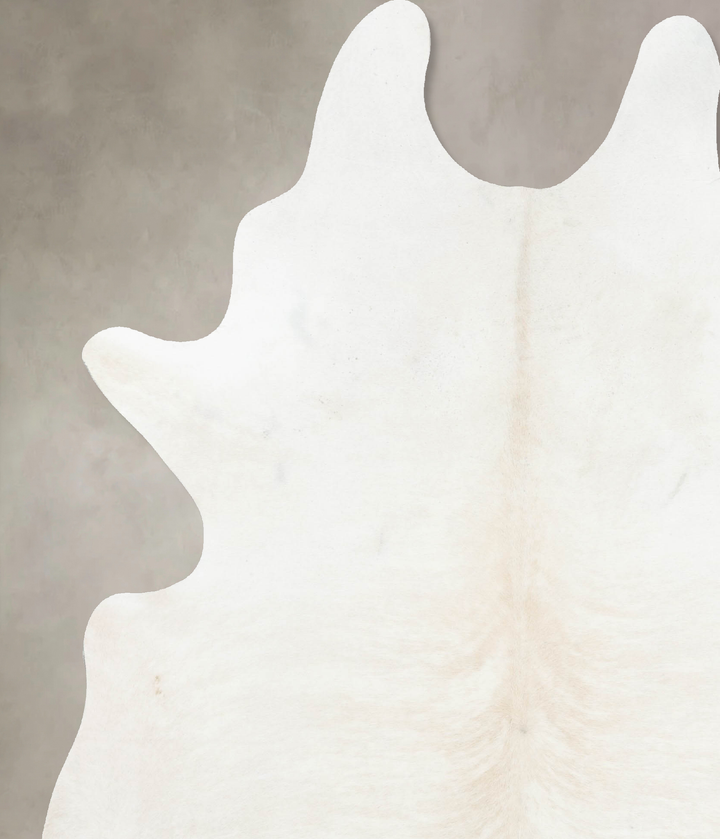 Ivory with Beige XX-Large Brazilian Cowhide Rug 8'11"H x 6'7"W #B16954 by Hudson Hides
