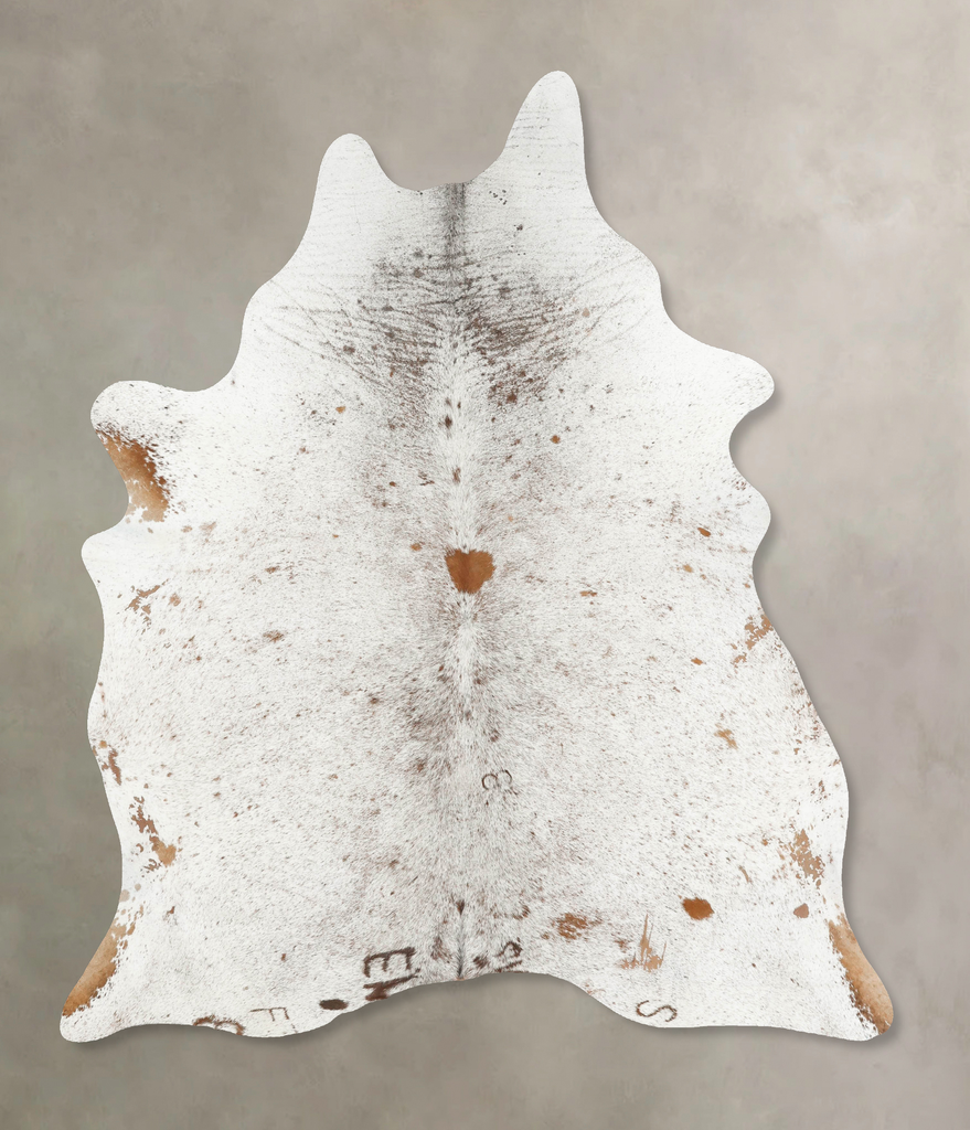 Salt and Pepper Brown XX-Large Brazilian Cowhide Rug 8'4"H x 6'9"W #B16957 by Hudson Hides