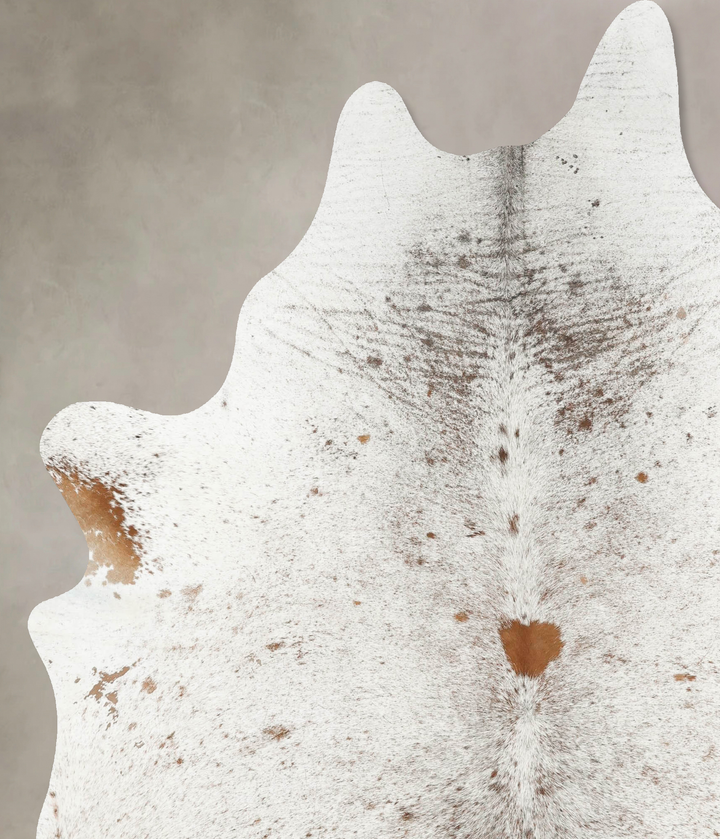 Salt and Pepper Brown XX-Large Brazilian Cowhide Rug 8'4"H x 6'9"W #B16957 by Hudson Hides