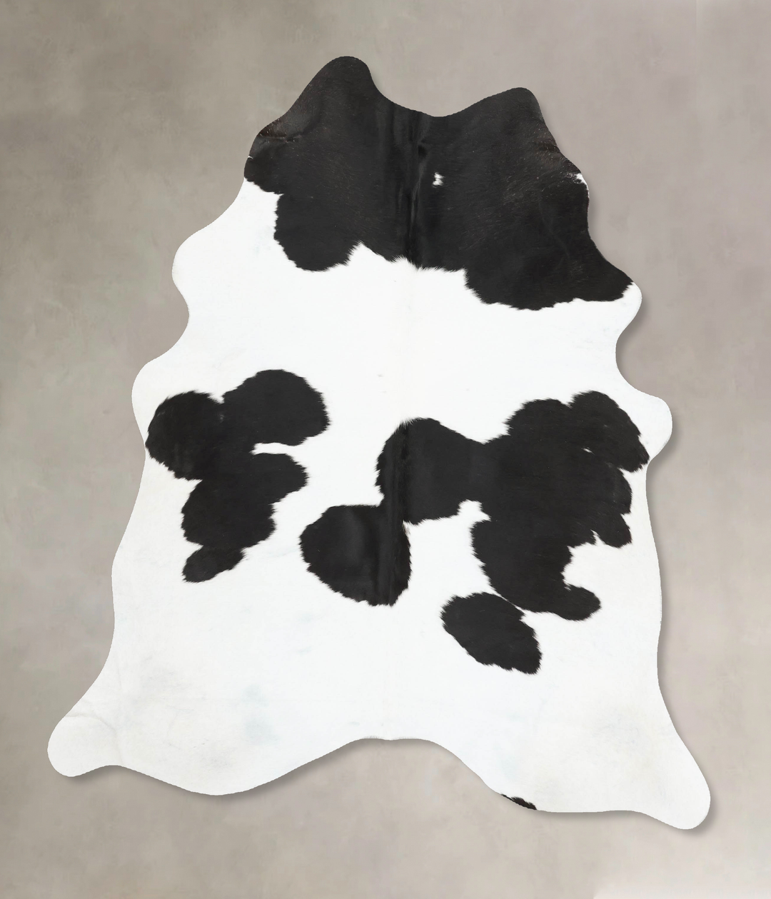 Black and White X-Large Brazilian Cowhide Rug 7'2"H x 5'10"W #B16963 b