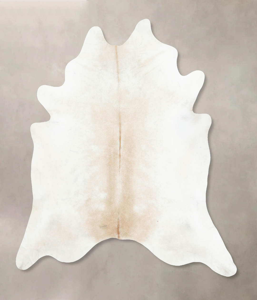Ivory with Beige XX-Large Brazilian Cowhide Rug 8'5"H x 7'9"W #B16969 