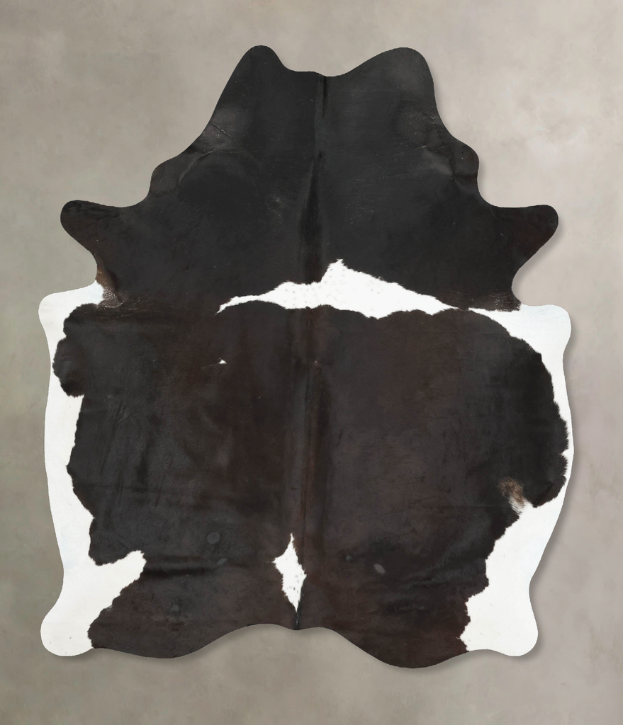 Black and White X-Large Brazilian Cowhide Rug 7'6"H x 5'9"W #B16970 by Hudson Hides