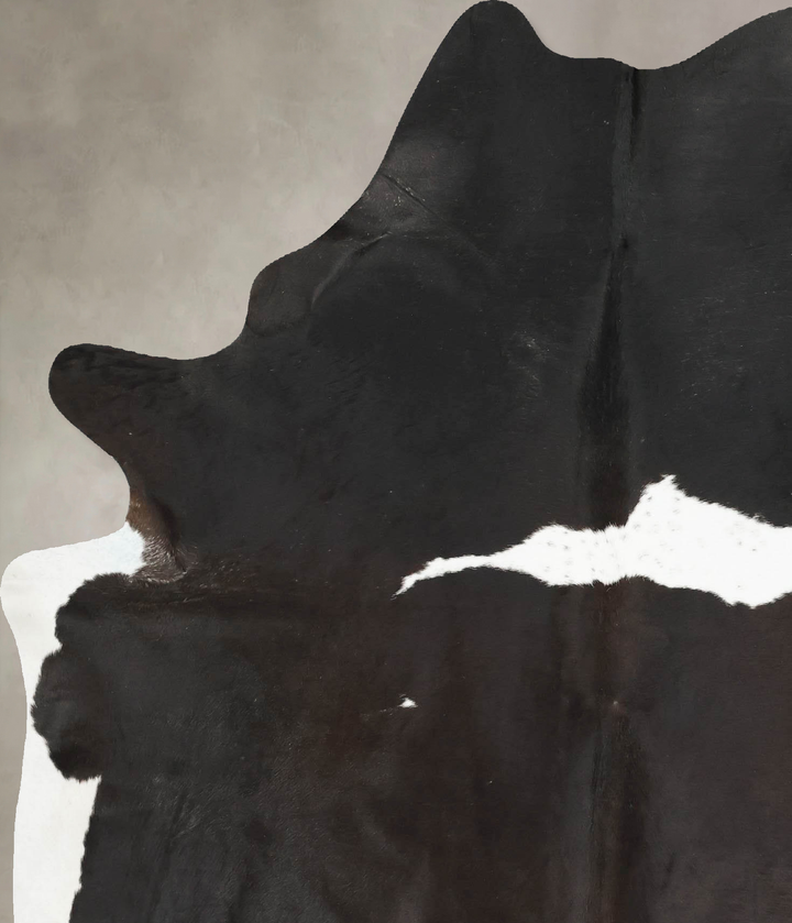 Black and White X-Large Brazilian Cowhide Rug 7'6"H x 5'9"W #B16970 by Hudson Hides
