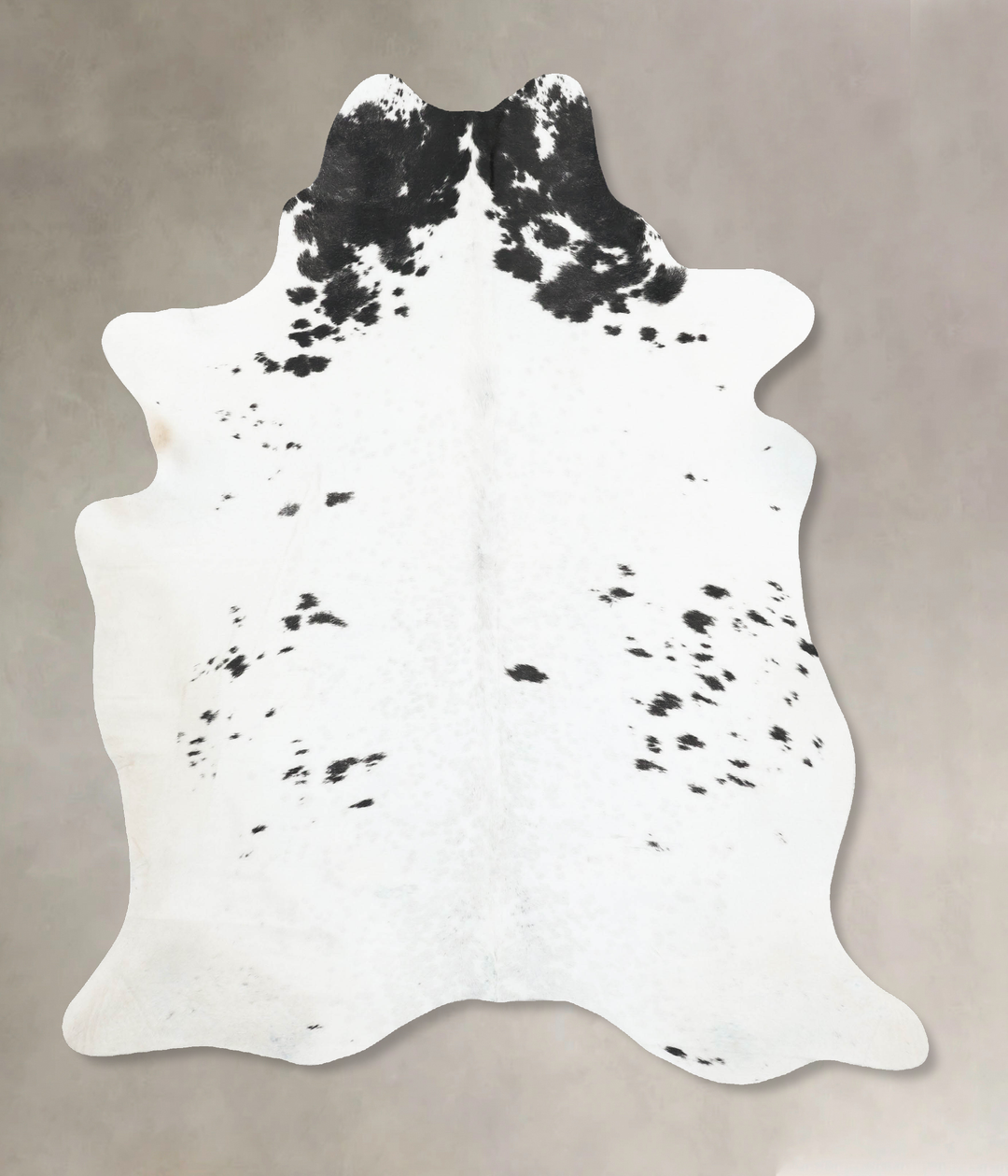 Black and White X-Large Brazilian Cowhide Rug 7'7"H x 6'3"W #B16974 by