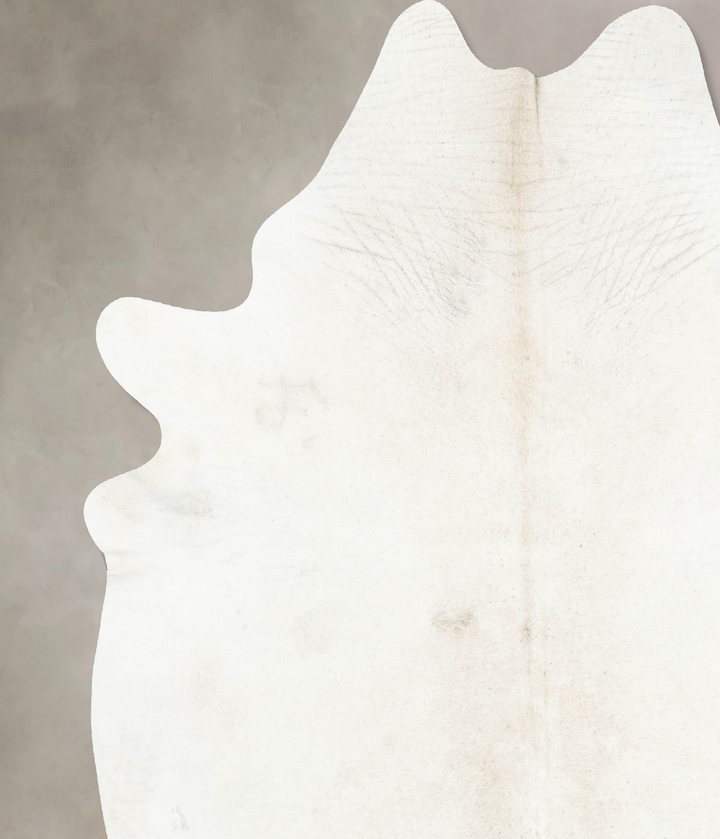 Ivory with Beige XX-Large Brazilian Cowhide Rug 8'5"H x 7'7"W #B16978 by Hudson Hides