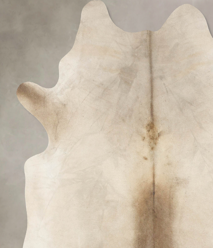 Champagne XX-Large Brazilian Cowhide Rug 7'11"H x 6'8"W #B16994 by Hudson Hides