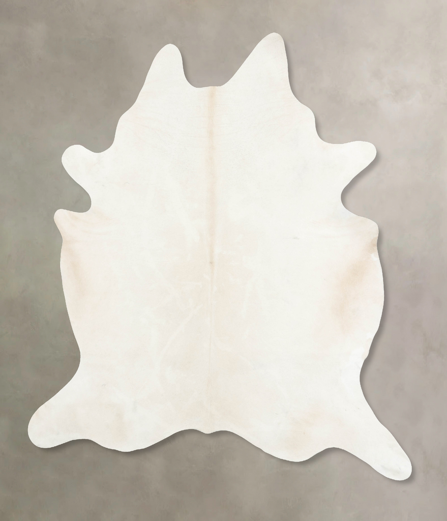 Ivory with Beige XX-Large Brazilian Cowhide Rug 8'9"H x 7'2"W #B16995 by Hudson Hides