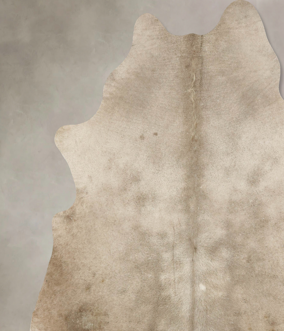 Taupe XX-Large Brazilian Cowhide Rug 8'6"H x 7'4"W #B16996 by Hudson H