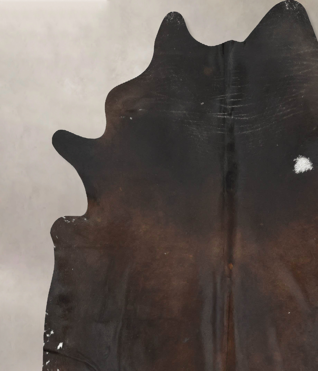 Chocolate XX-Large Brazilian Cowhide Rug 8'0"H x 7'3"W #B16997 by Huds
