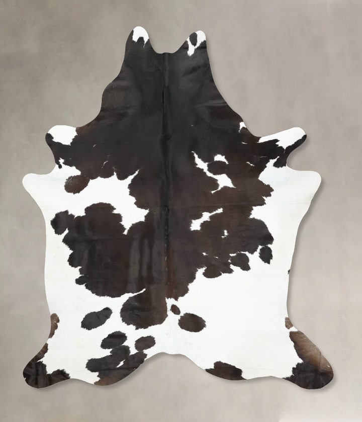 Chocolate and White XX-Large Brazilian Cowhide Rug 8'4"H x 6'5"W #B17003 by Hudson Hides
