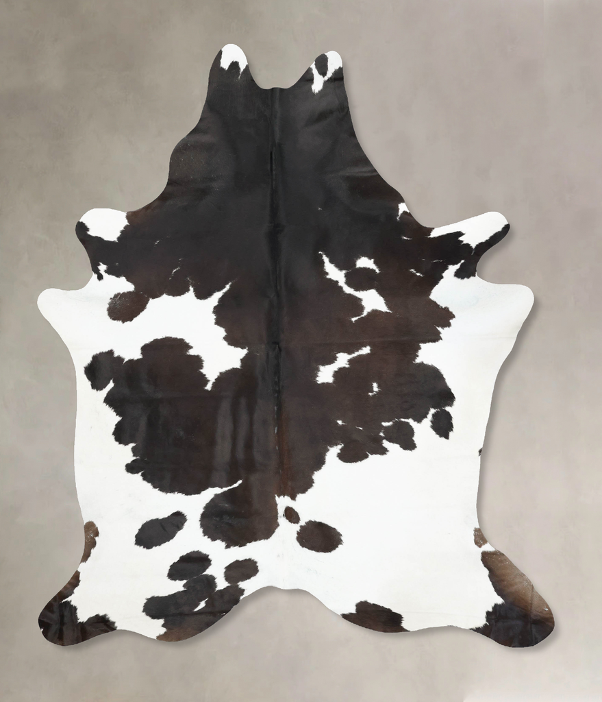 Chocolate and White XX-Large Brazilian Cowhide Rug 8'4"H x 6'5"W #B17003 by Hudson Hides