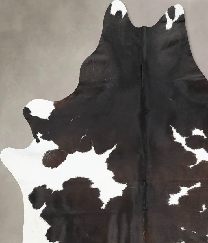 Chocolate and White XX-Large Brazilian Cowhide Rug 8'4"H x 6'5"W #B17003 by Hudson Hides