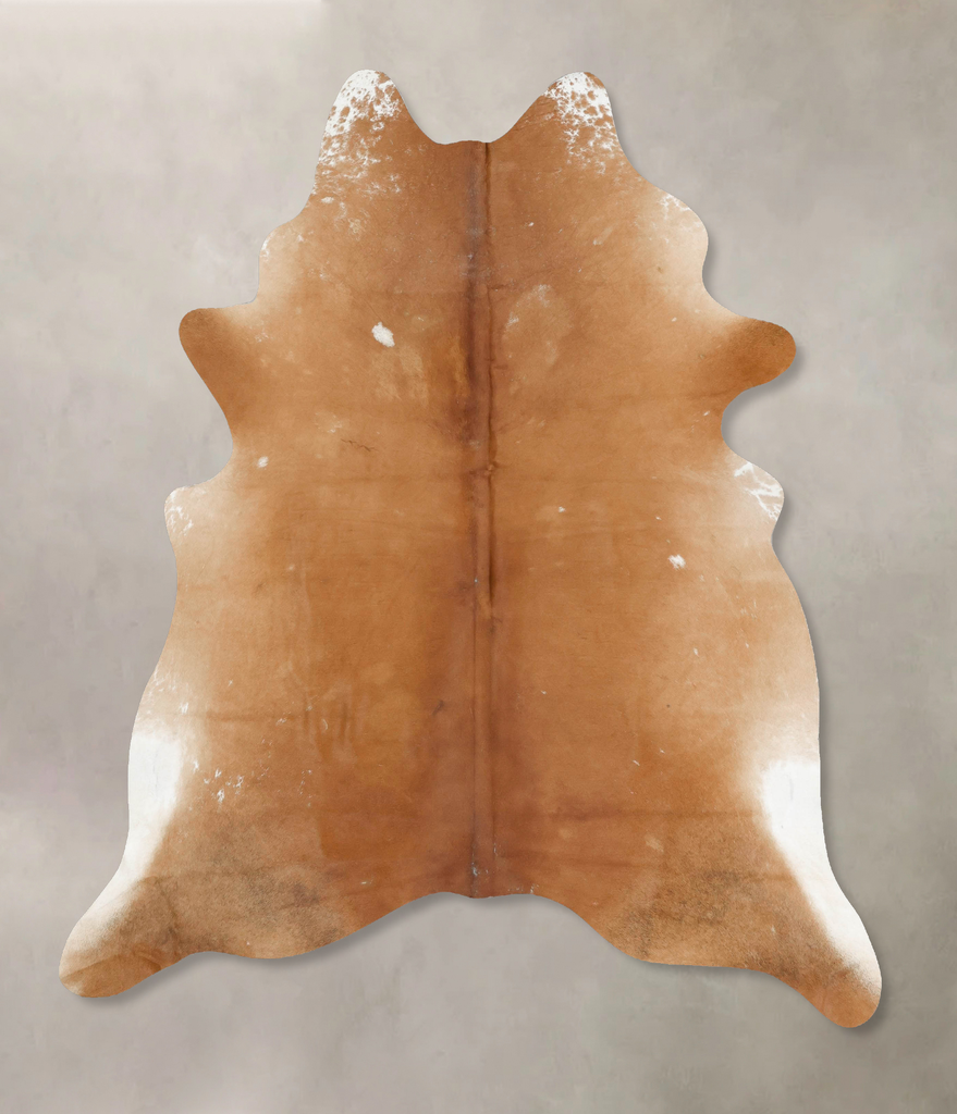 Solid Brown X-Large Brazilian Cowhide Rug 7'4"H x 6'3"W #B17005 by Hudson Hides