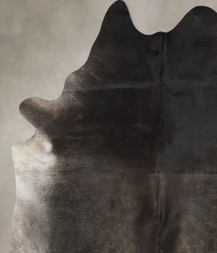 Dark Grey X-Large Brazilian Cowhide Rug 7'7"H x 6'6"W #B17015 by Hudson Hides
