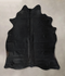 Solid Black X-Large Brazilian Cowhide Rug 7'3