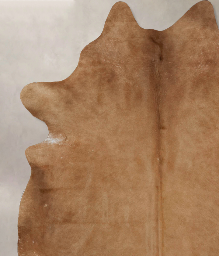 Solid Brown XX-Large Brazilian Cowhide Rug 8'8"H x 7'1"W #B17027 by Hudson Hides