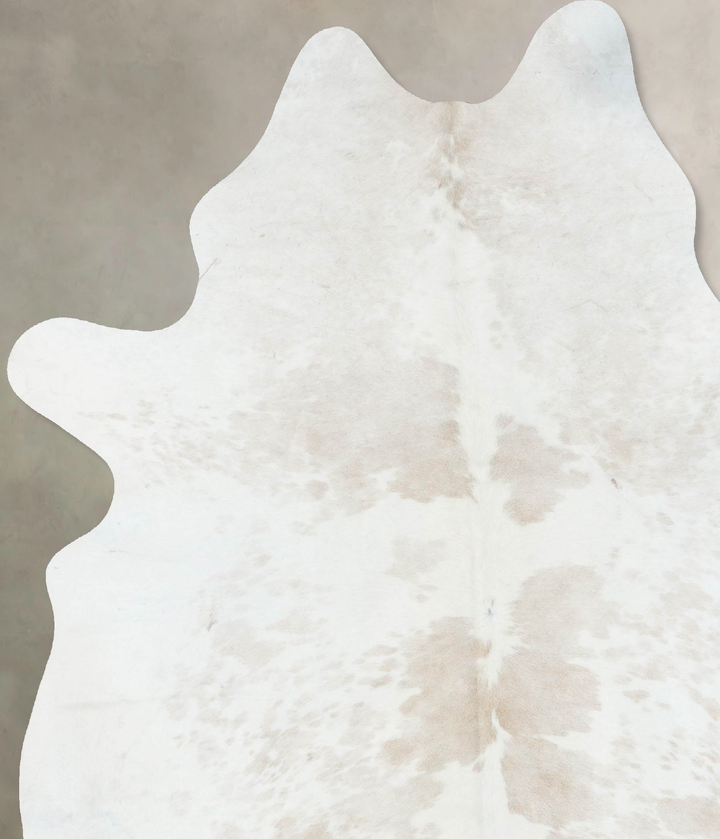 Beige and White XX-Large Brazilian Cowhide Rug 8'3"H x 6'6"W #B17028 by Hudson Hides