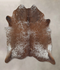 Salt and Pepper Brown XX-Large Brazilian Cowhide Rug 7'9