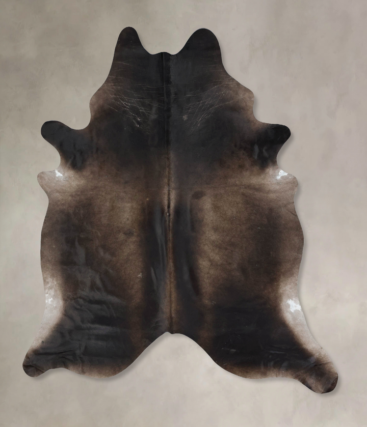 Chocolate XX-Large Brazilian Cowhide Rug 8'0"H x 6'9"W #B17036 by Hudson Hides